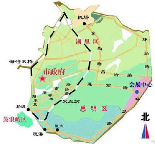 廈門國際會展中心交通圖