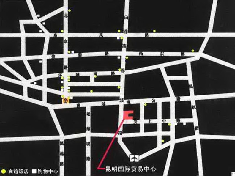 昆明國際會展中心交通圖