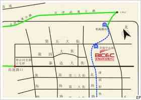 天津濱海國際會展中心交通圖